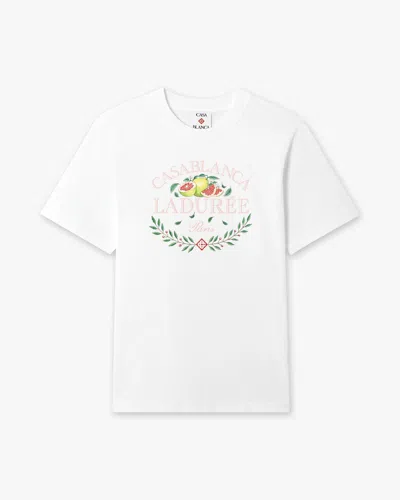 Casablanca Paris White Laduree X Casablanca Short Sleeve T-shirt