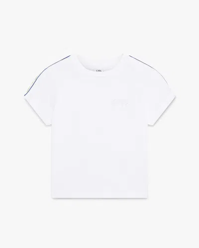 Casablanca Paris White Laurel Short Sleeve T-shirt