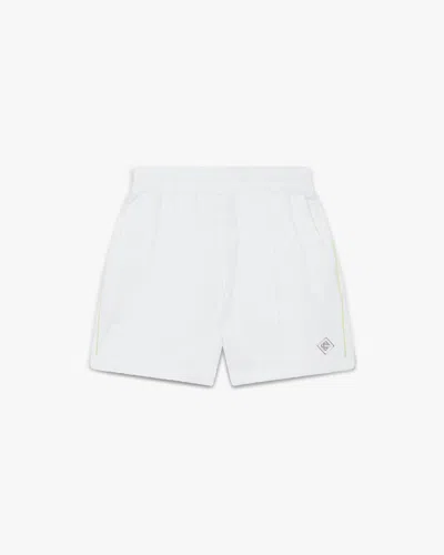 Casablanca Paris White Towelling Monogram Short In Pink