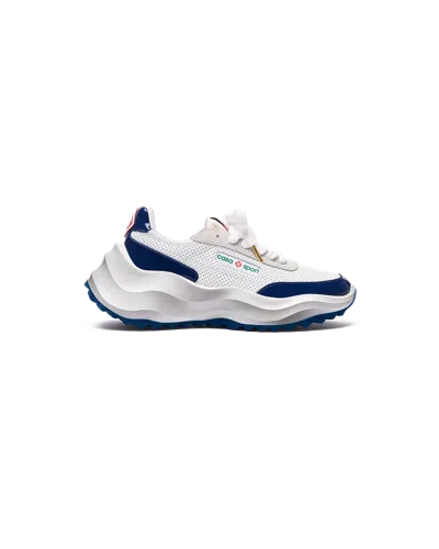 CASABLANCA PARIS WOMEN'S ATLANTIS WHITE & MIDNIGHT NAVY SNEAKER