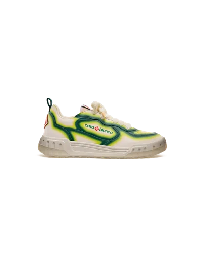 CASABLANCA PARIS WOMEN'S COURT GREEN FADE SNEAKER