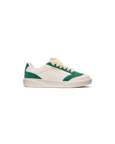 CASABLANCA PARIS WOMEN'S DEL MAR WHITE & GREEN SNEAKER