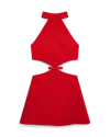 Casablanca Paris Wool Cut Out Dress In Multi