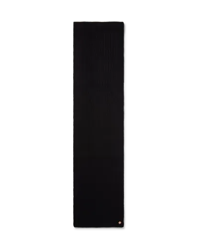 Casablanca Paris Wool Rib Ski Scarf By  In Black