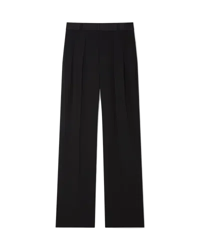 Casablanca Paris Wool Tailoring Pleated Trousers In Black