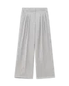 Casablanca Paris Wool Triple Pleat Tailored Trousers In Gray