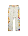 Casablanca Paris Work In Progress Printed Straight Leg Jeans In White