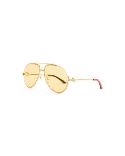 Casablanca Paris Yellow & Gold The Albán Sunglasses By