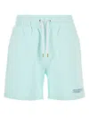 Casablanca Pastel Light Blue Cotton Bermuda Shorts In Blue