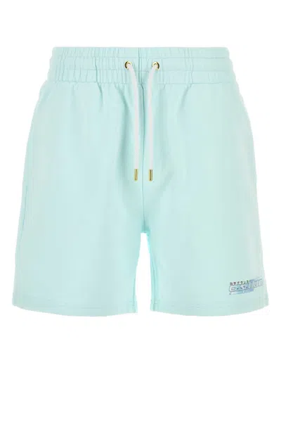 CASABLANCA CASABLANCA PASTEL LIGHT BLUE COTTON BERMUDA SHORTS