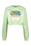 CASABLANCA PATCH COTTON SWEATSHIRT