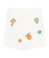 Casablanca Patch-detailing Crochet Shorts In White