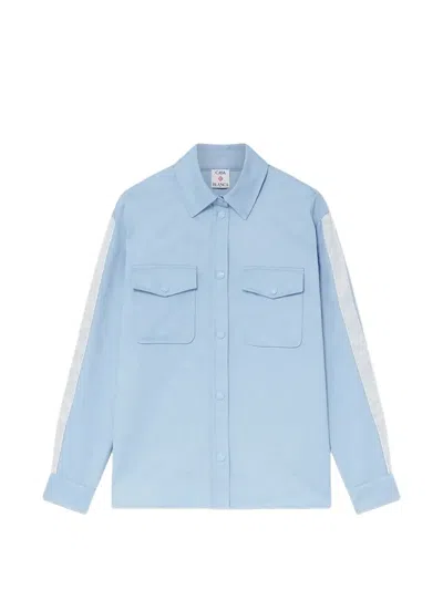 Casablanca Patch-pocket Stripe Shirt In Blue