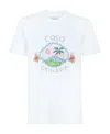 Casablanca Pattern Printed Short-sleeved T-shirt In White