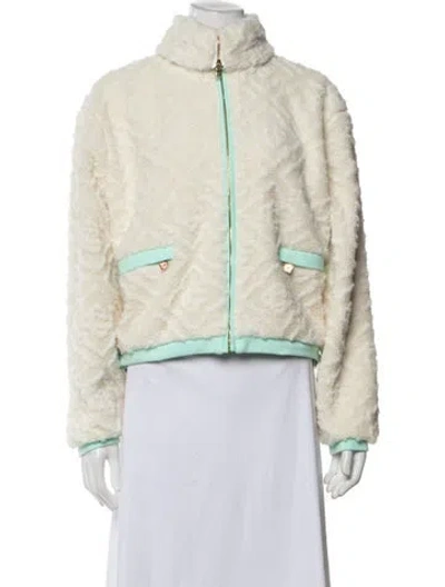 Pre-owned Casablanca Patterned Bomber Jacket W/ Tags In Neutrals