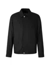 Casablanca Patterned Shirt Jacket In Black