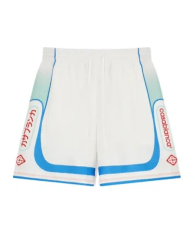 Casablanca Patterned Shorts In White
