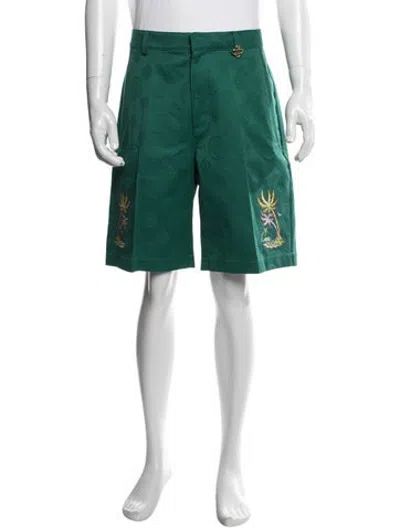 Pre-owned Casablanca Patterned Shorts W/ Tags In Green