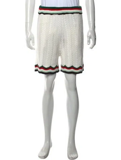 Pre-owned Casablanca Patterned Shorts W/ Tags In White