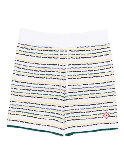 Casablanca Men Patterned Shorts In White