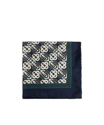 Casablanca Patterned Silk Scarf In Multi