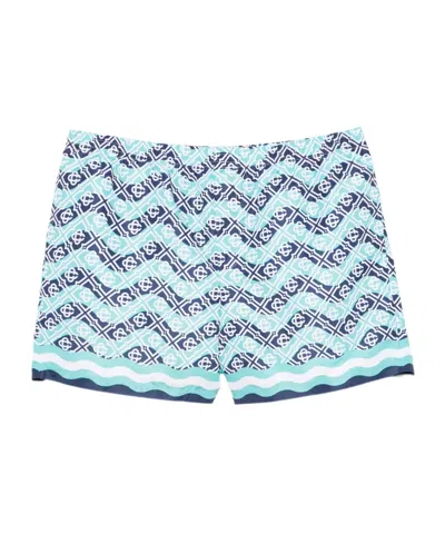 Casablanca Patterned Swimming Trunks In Multi-color