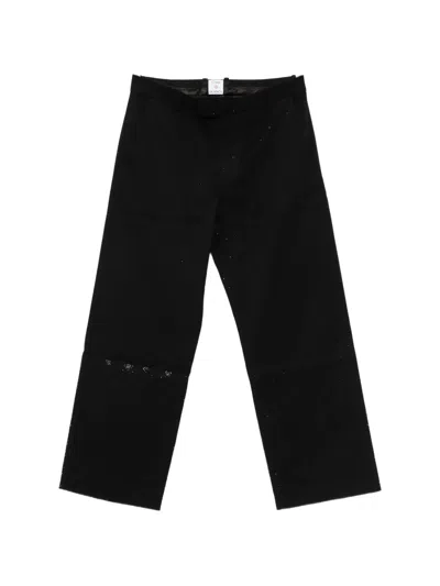Casablanca Patterned Trousers In Black