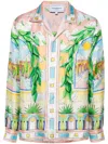 CASABLANCA PAYSAGE IDEAL SILK SHIRT