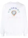Casablanca For The Peace Organic-cotton Sweatshirt In White