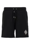 Casablanca Bermuda Shorts With Pearl Diamond Detail In Black