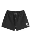 Casablanca Elastic Waist Shorts In Black