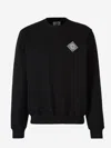 Casablanca Long-sleeved Sweater In Black