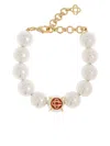Casablanca Pearl Logo Bracelet Accessories In White