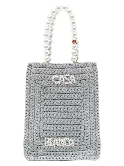 CASABLANCA PEARL MINI CROCHET BAG