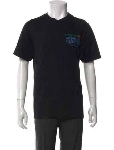 Pre-owned Casablanca Pentathlon Graphic Print T-shirt In Black