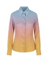 CASABLANCA PING PONG GRADIENT SILK SHIRT