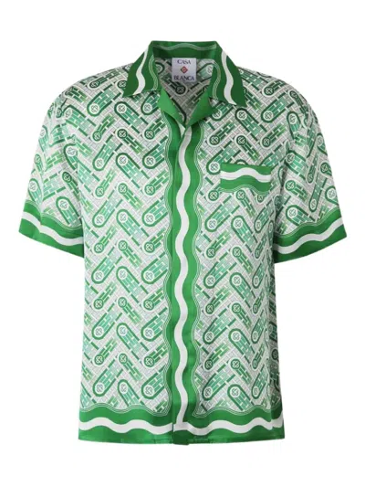 CASABLANCA PING PONG SILK SHIRT