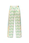 Casablanca Printed Straight Leg Trousers Ping Pong Print In Ping Pong Print
