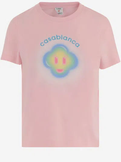 Casablanca Smilethestanend Mini T-shirt In Pink