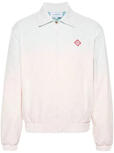 Casablanca Monogram Perforated Jacket In Lcutgrdnt