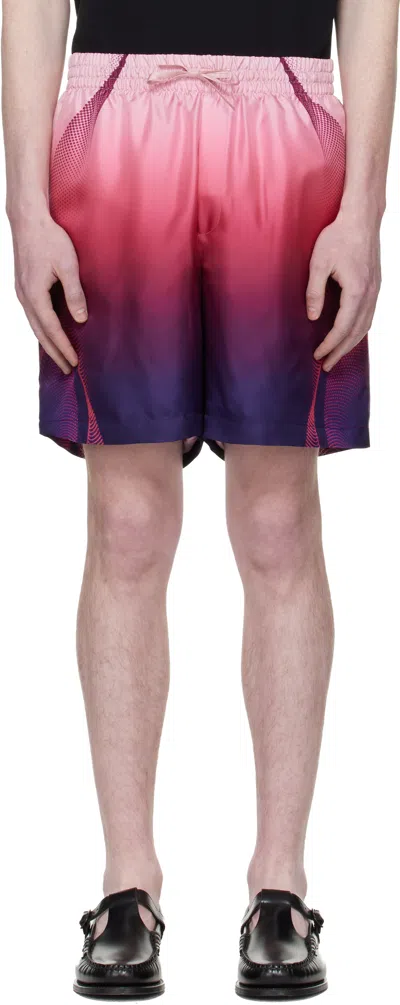 Casablanca Gradient Drawstring Shorts In Multi