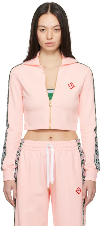 Casablanca Pink Motorsport Laurel Track Jacket