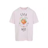 Casablanca Pale Pink Casa Way Orange Mascot T-shirt In Pink