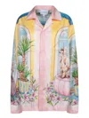 Casablanca Ladies Apartement Dans Les Airs Printed Shirt In Pink