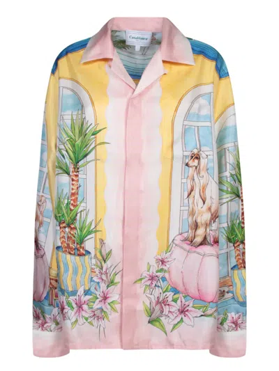 CASABLANCA CASABLANCA PINK SILK SHIRTS