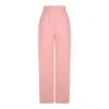 Casablanca Pink Virgin Wool Pants In Pink