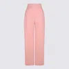 Casablanca Pink Virgin Wool Pants In Pink