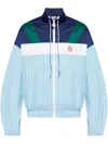 Casablanca Pinstripe Laurel Zip-up Track Jacket