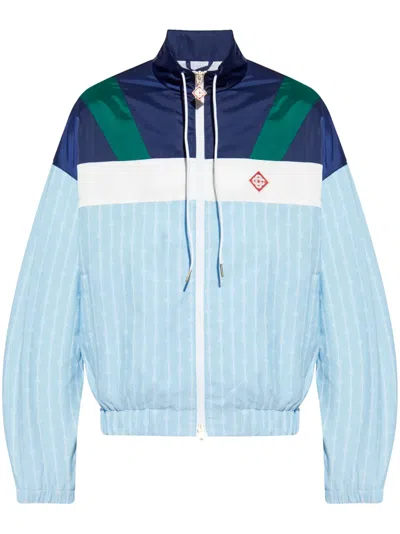 CASABLANCA PINSTRIPE-PATTERN TRACK JACKET