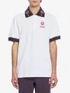 Casablanca Oversized Polo Shirt Featuring Pointed Collar In White